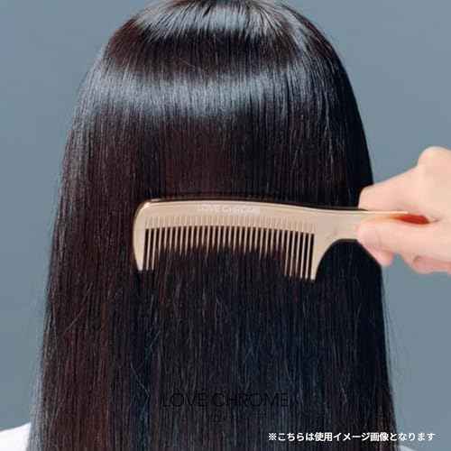 LOVE CHROME F TETSUKI SILVER/Japanese artisan hair comb