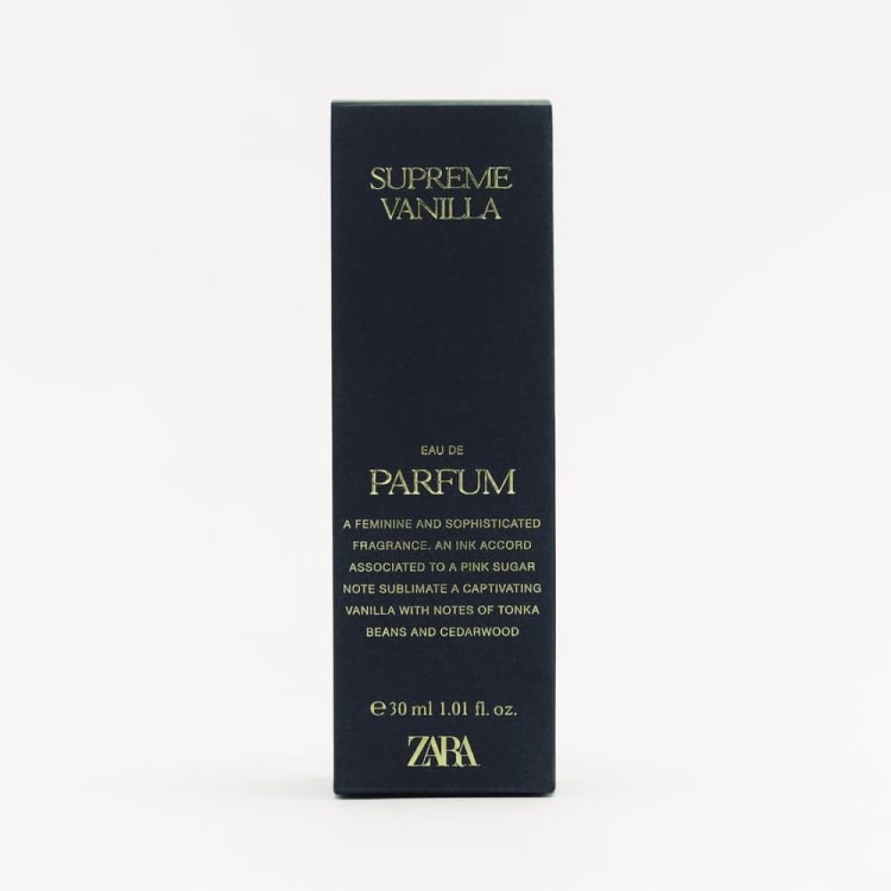 Zara Supreme Vanilla Perfume for Women EDP Eau De Parfum 30 ML (1.0 FL. OZ)