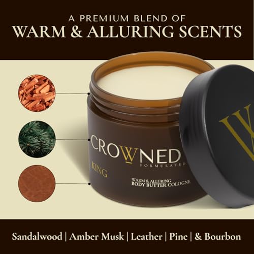 Crowned Skin King Body Butter & Oil Cologne Bundle | Sandalwood & Leather