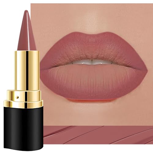 Dusty Rose Matte Lipstick & Lip Liner Crayon Set - Long Lasting