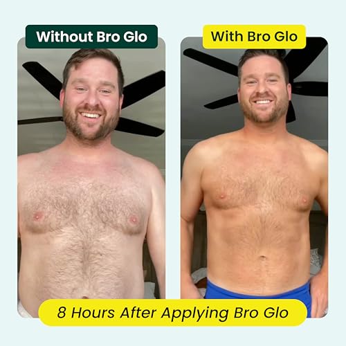 Bro Glo Self Tanner for Men - Quick Dry Foam Mousse 6.76oz