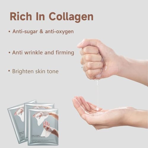Deep Collagen Anti-Wrinkle Lifting Overnight Mask,Facial Sheet Masks With Low Molecular Weight Collagen for Lifting, Firming and Moisturizing(5pcs/1box)
