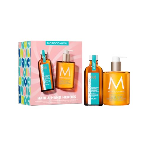 Moroccanoil Light Hair Oil & Hand Wash Gift Set for Hair & Skin Care