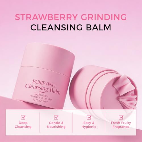Gentle Strawberry Grinding Cleansing Balm - Makeup Remover 1.76 oz