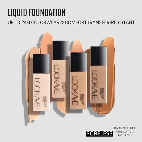 LAMUSELAND Full Coverage Foundation Makeup, Matte Liquid Waterproof Long-lasting Oil-free Foundation Stick Concealer for All Skin (02, M)
