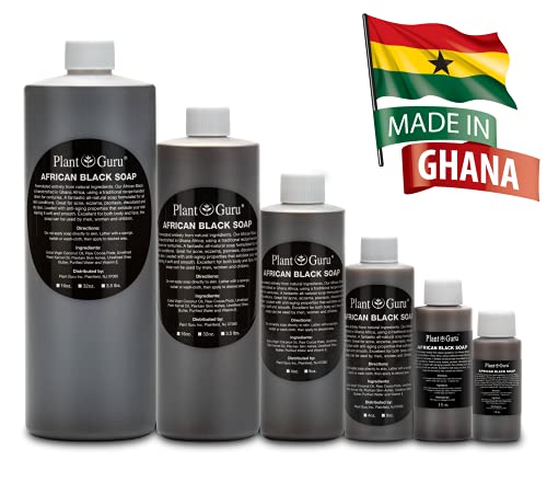 Plant Guru African Black Soap Liquid 8 fl oz - Natural Cleanser