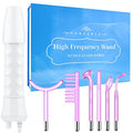 Uaike High Frequency Facial Wand 6 in 1 with Purple Glass Tubes