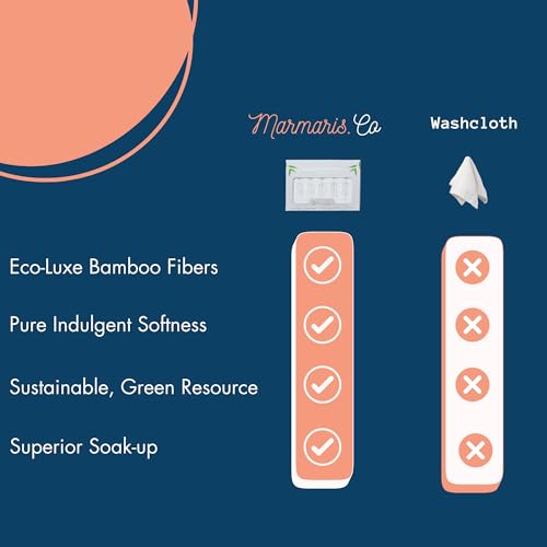 Bamboo Viscose Washcloths Set of 6 | Luxury Soft