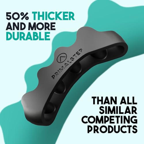 PrimalStep Toe Separators, Spreaders, Spacers, Straightener to Correct Toes for Men and Women, Bunion Corrector, Foot Pain, Plantar Fasciitis, Over 50% Thicker, XL (Pack of 2)