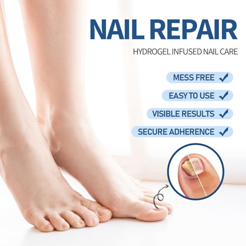 TEAWOO 50-Pack Overnight Toenail Repair Patches for Damaged Nails