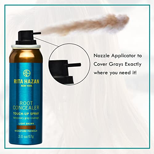 Rita Hazan Root Concealer Spray - Gray Hair Cover Up, 2 oz