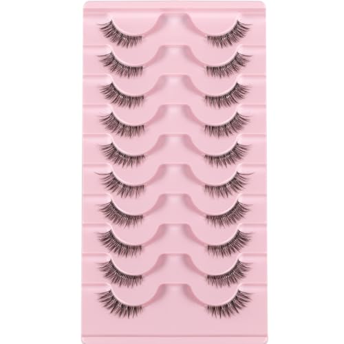 Half Lashes False Eyelashes Wispy Lash Strips Cat Eye Fake Strip