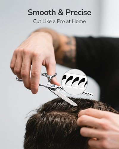 ULG 6.7” Hair Thinning Scissors - 100% Japanese Steel, 16-Tooth Chunker