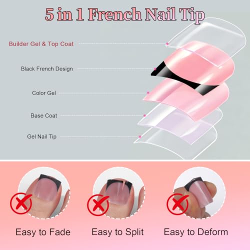 Teenitor 150pcs Press On Toenails Kit with Glue & Nail Art Accessories
