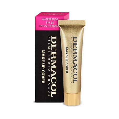 Dermacol - Mini Full Coverage Foundation 13g, Liquid Makeup Matte Foundation with SPF 30, Waterproof Foundation for Oily Skin, Acne, & Under Eye Bags, Long-Lasting Makeup Products Shade- 207