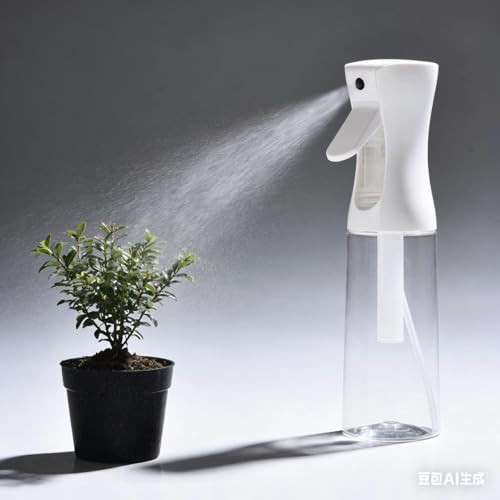 Ultra Fine Mist Spray Bottle 200ml - Black Travel Reusable Hair & Plant Sprayer
