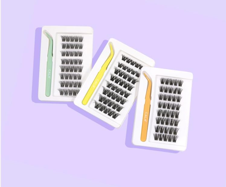 Pre-Glued Lash Extensions - 40 Pieces, 12mm & 14mm, No Adhesive Needed