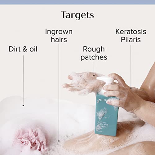 Medix 5.5 Glycolic Acid Exfoliating Body Wash + Retinol Age Rewind Firming Body Cream + 20% Vitamin F Anti Aging Serum Set