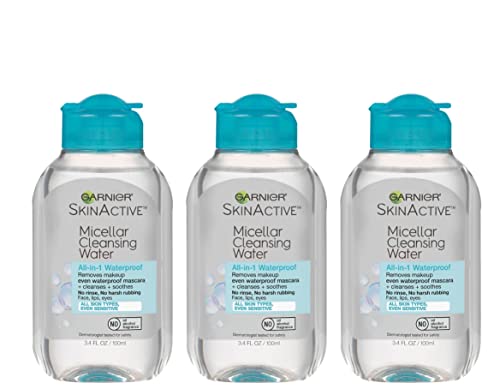 Garnier Micellar Cleansing Water 3-Pack - Waterproof Makeup Remover
