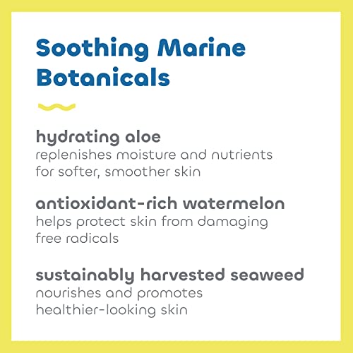 Seaweed Bath Co. Active Defense SPF 50 Sport Broad Spectrum Hybrid Sunscreen Cream, 3.4 Ounce, Sustainably Harvested Seaweed, Aloe, Watermelon