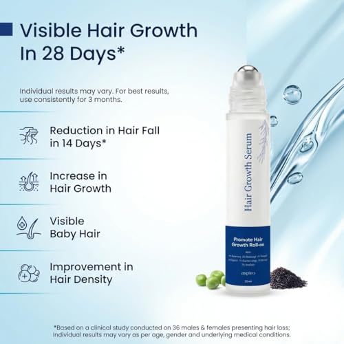 Hair Growth Serum Roll-On with Rosemary & Redensyl