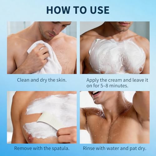 Men's Hair Removal Cream for Sensitive Skin – Fast & Gentle Full-Body Use