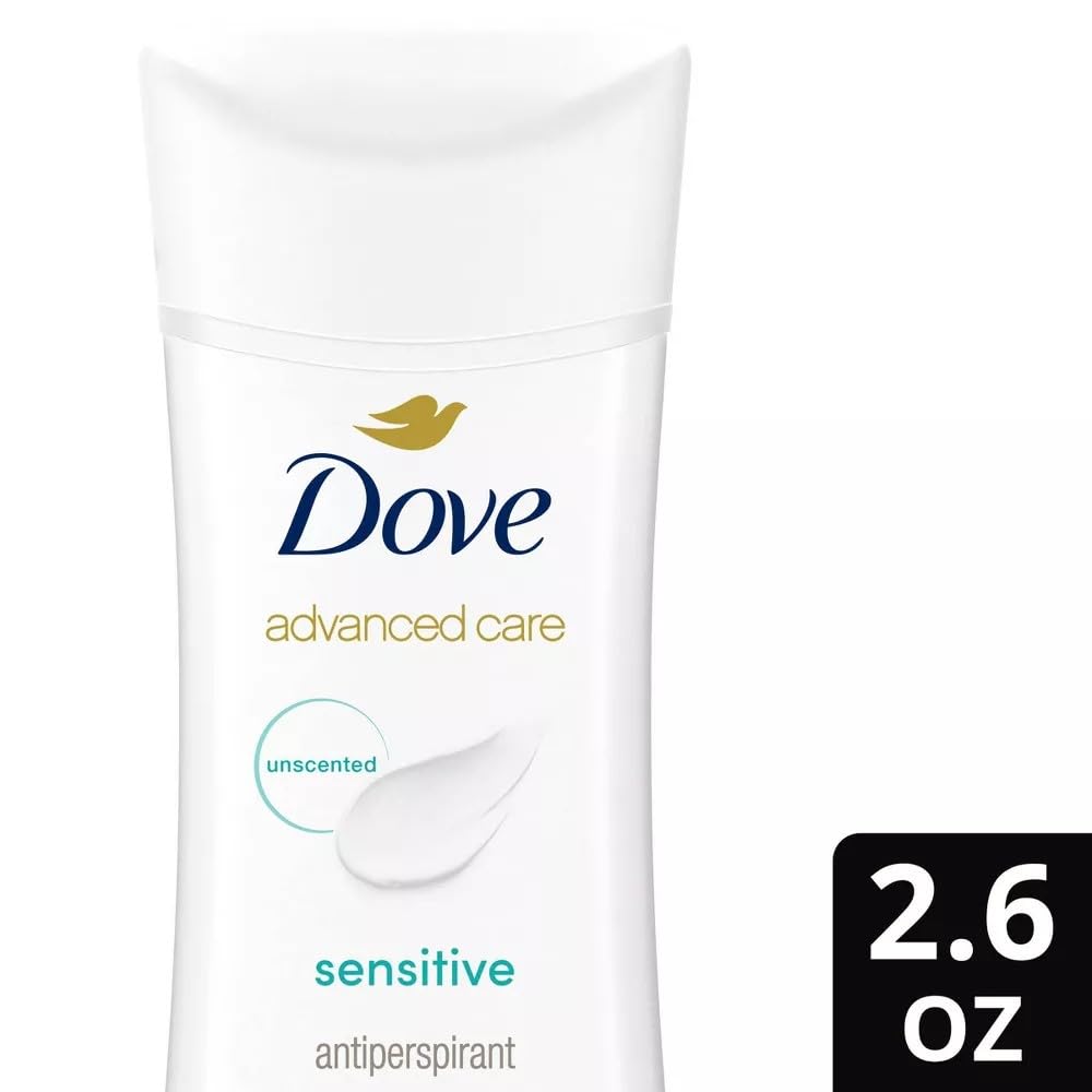 Dove Deodorant 2.6 Ounce Adv Care Anti-Perspirant Sensitive (76ml) (6 Pack)