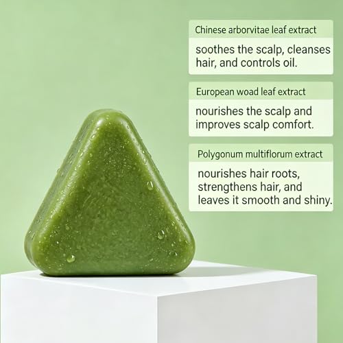 Htcpuo Rosemary Scalp Revival Shampoo Bar for Hair Repair & Nourishment