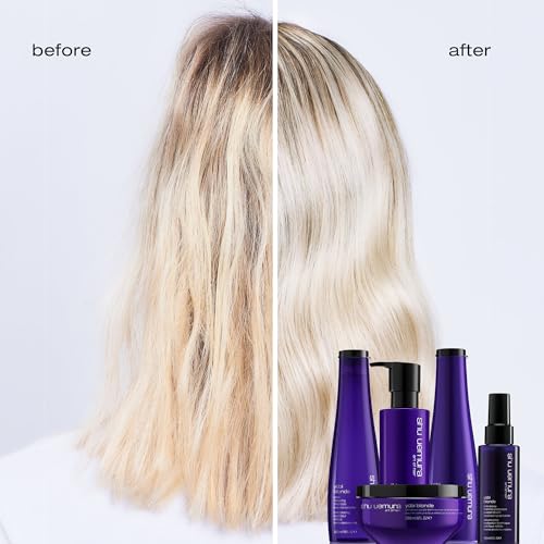 shu uemura art of hair Yubi Blonde Nourishing Conditioner For Blonde Hair - Prevents Breakage and Split Ends, Nourishes and Adds Shine, Color Safe