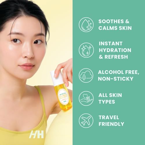 Handmade Heroes Sip The Tea Calming Face Mist Serum ? Hydrating Facial Spray with Chamomile, Jasmine & Hyaluronic Acid ? Vegan, Alcohol Free Formula for Dewy, Refreshed Skin ? 2.2 fl oz
