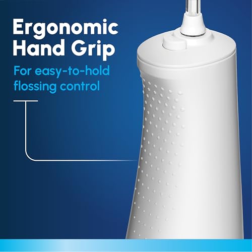 Waterpik Cordless 1100 White Rechargeable Water Flosser for Teeth Cleaning & Travel