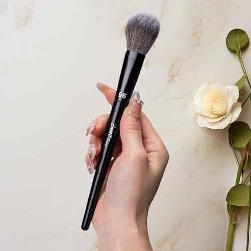 Bueart Design PRO Perfect Blush Makeup Brush 96 with Fluffy Ultra-soft Synthetic Bristles for Blush,Powder