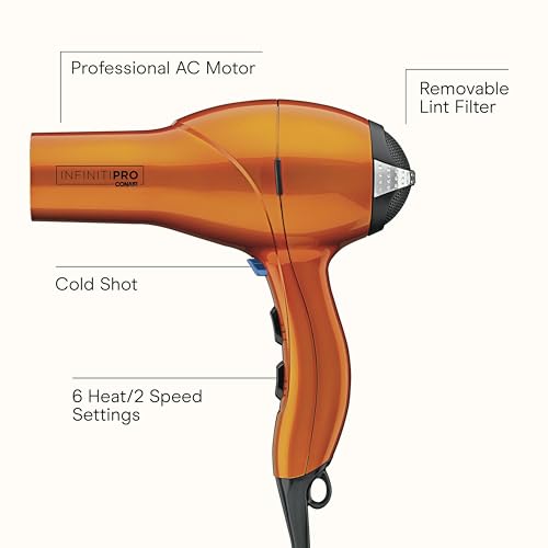 Conair Infiniti PRO 1875W Hair Dryer with Diffuser & Concentrator