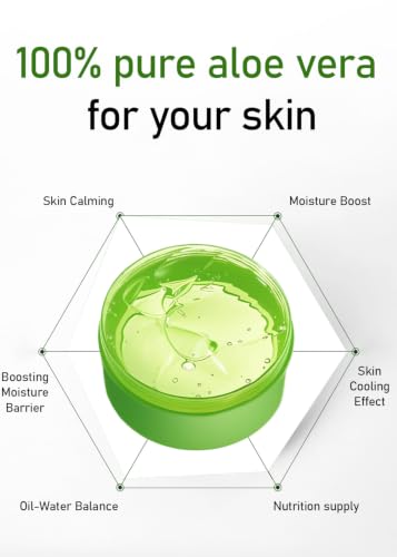 MIRACLAIR Pure Aloe Vera Gel 10.1 Fl Oz | Face, Body & Hair