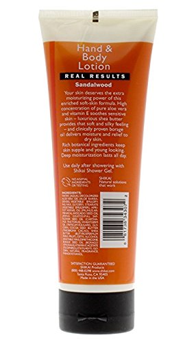 ShiKai Sandalwood Hand & Body Lotion (8oz, Pack of 3) | Daily Moisturizing Skincare for Dry and Cracked Hands | With Aloe Vera & Vitamin E