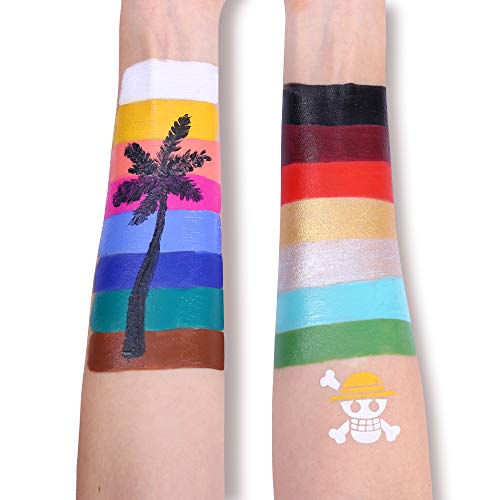 UCANBE 15 Colors Face Paint Oil Professional FX Makeup