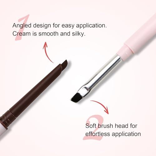 Waterproof Eyeliner Pencil 2-Pack with Brush - Black & Brown