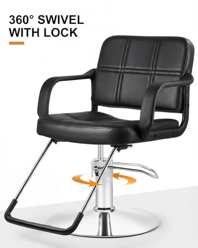 Artist Hand Hydraulic Barber Chair with 360 Swivel