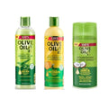 ORS Olive Oil Hold & Shine Wrap Set Mousse - Frizz Control and Shine Glossing Hair Polisher - Nourishing Sheen Spray Infused with Coconut - Bundle