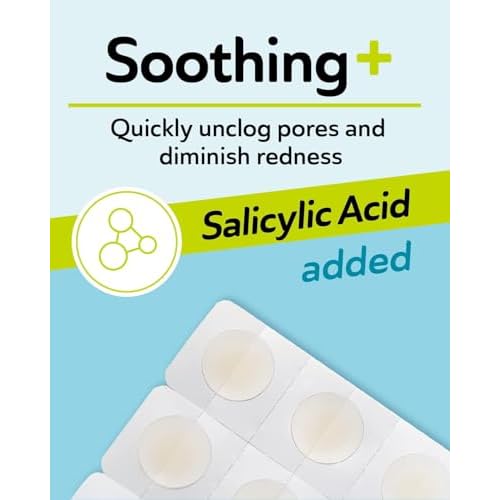 DERMA ANGEL Invisible Salicylic Acid Pimple Patches for Face - Redness Reducing Hydrocolloid Acne Patches, Clear Pimple & Zit Patches for Blind Pimples - 192 Count 2 Sizes Soothing Plus (Clear Patch)
