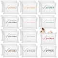 Buryeah 24 Pcs Cosmetic Bags for Womens History Month Employee Gift Thank You for Being Awesome Makeup Bags Bulk Employee Appreciation Pouches Women Coworker Teacher Gift(White)