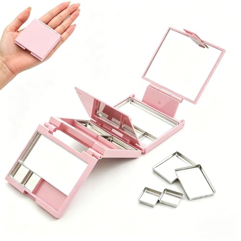 Empty Magnetic Makeup Palette Pink - 13 Pans & Tools