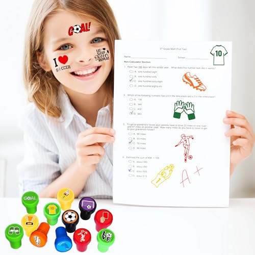Soccer Party Favor Set - 36PC Stamps & Tattoos
