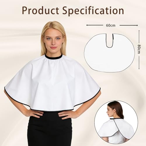4-Piece Barber Cape Set with Adjustable Neck Closure