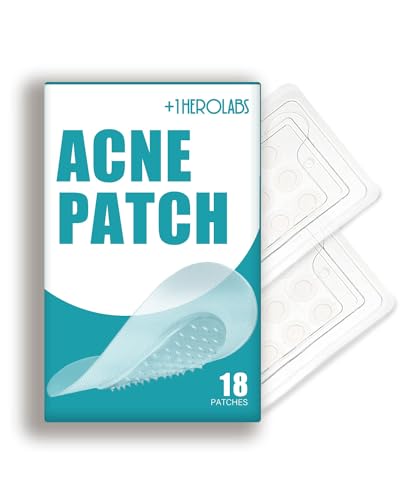 +1HEROLABS Microdart Acne Patch (18 Patches), Hydrocolloid Pimple Patches, Zit Patches, Pimple Patches for Face Salicylic Acid, Blemish Patches for Early Stage Deep Pimples (18 Count (Pack of 1))