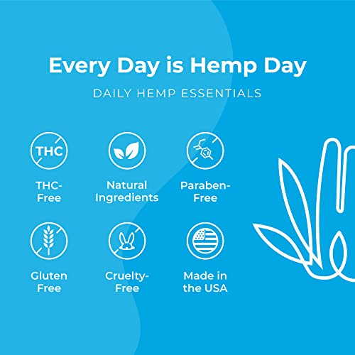 Organic Vanilla Hemp Lip Balm with Beeswax, Coconut Oil and Vitamin E - by Hemp and Hand