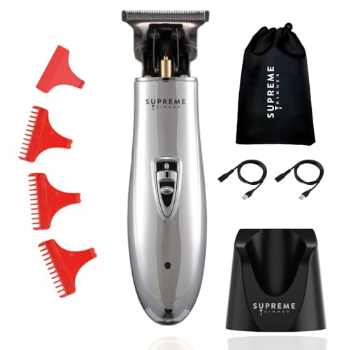 Supreme Trimmer Trimmer for Men ST5200 Professional Barber Hair Trimmer Cordless Clipper Liner Beard Trimmer (Silver)