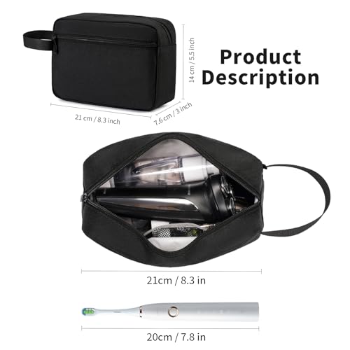 Travel Toiletry Bag with Hanging Hook & Water-Resistant Design