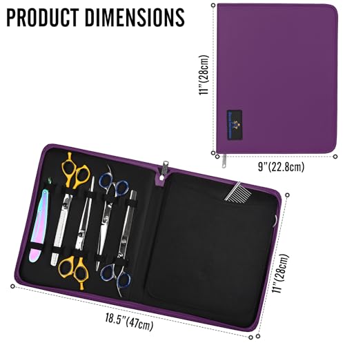 10-Shear Storage Case with Full Zipper - Purple