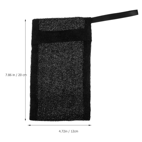 Healifty Bubble Mesh Soap Pouch 10-Pack Black Net Bags